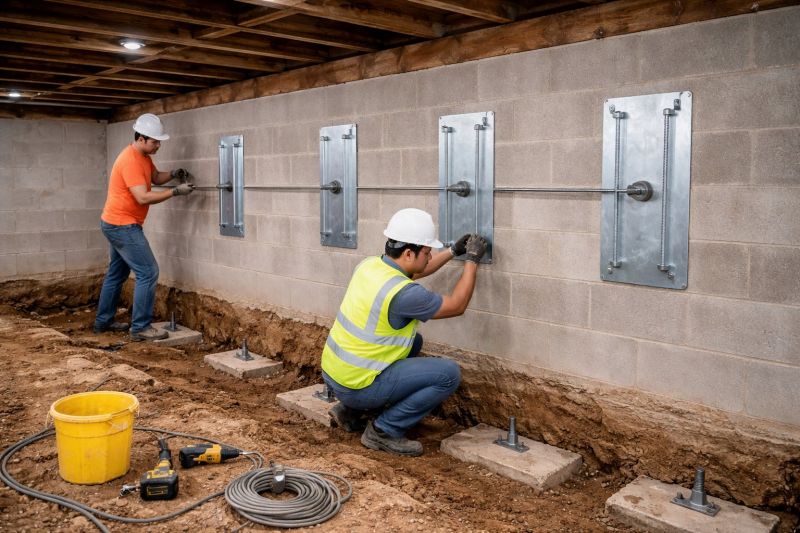 Basement Stabilization in Henrico County, VA
