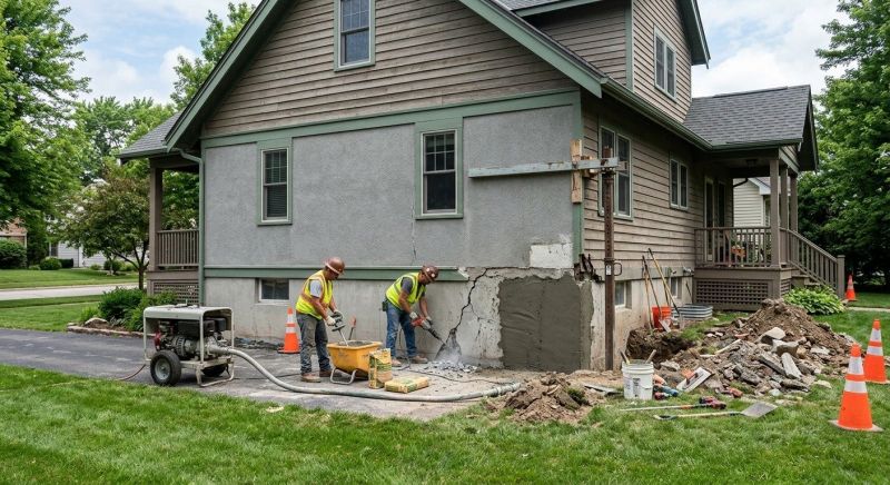 Building Foundation Repair in Midlothian, VA