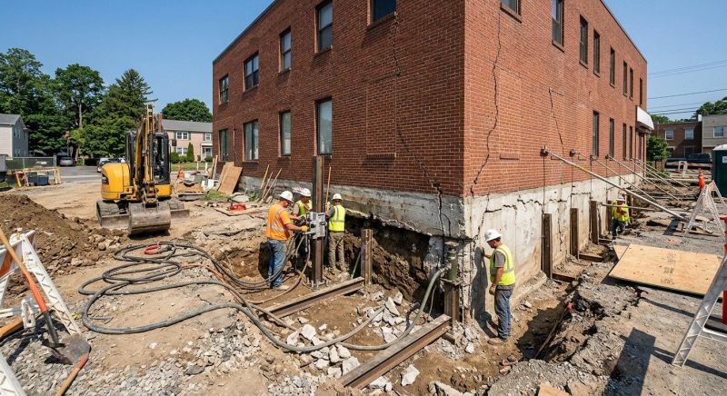 Building Foundation Repair in Mineral, VA