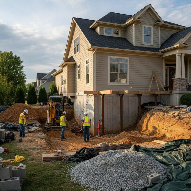 Building Foundation Repair in Moseley, VA