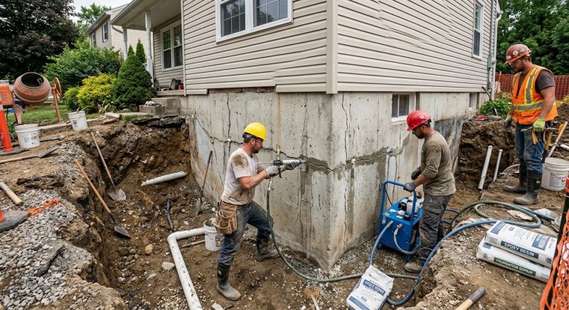 Concrete Foundation Repair in Midlothian, VA