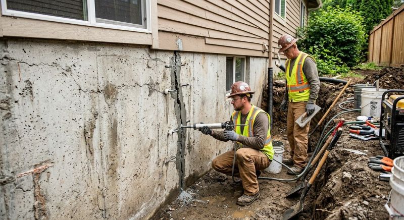Cracked Foundation Repair in Amelia Court House, VA
