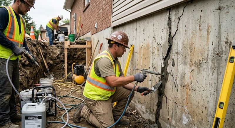 Cracked Foundation Repair in Montpelier, VA