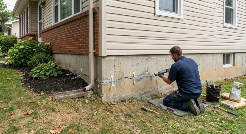 Cracked Foundation Repair in Richmond, VA