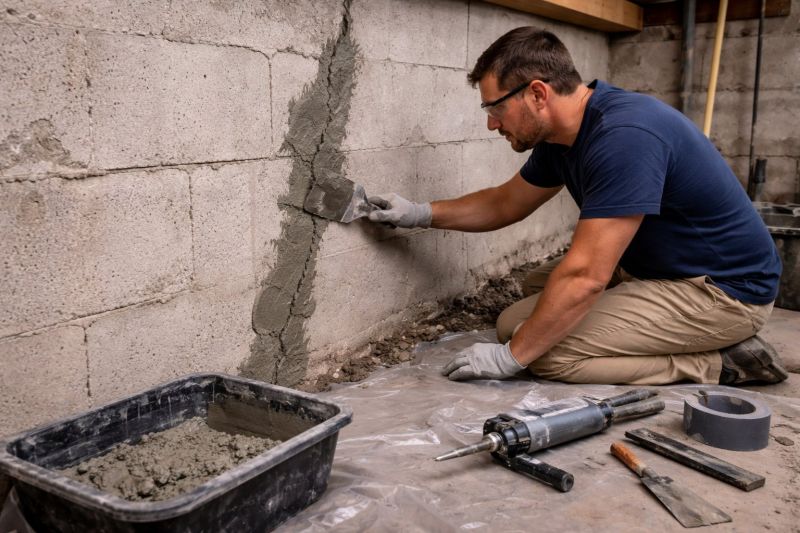 Foundation Crack Repair in Chesterfield County, VA