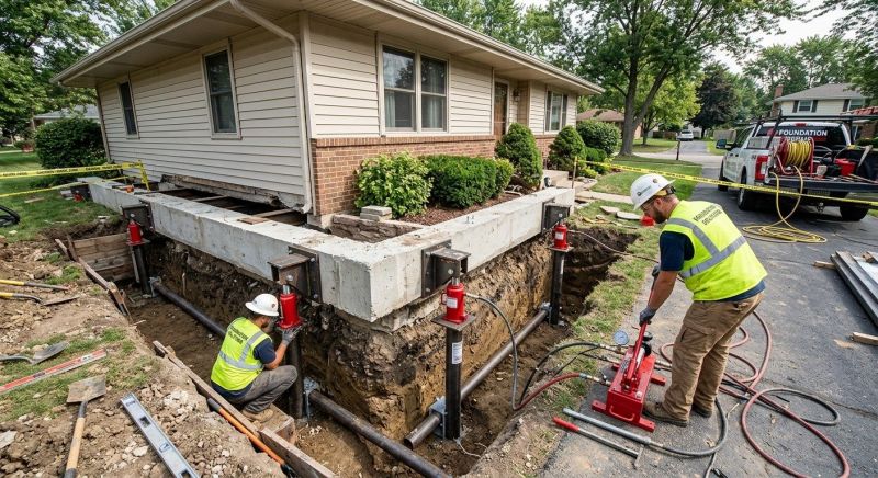 Foundation Jacking in Henrico County, VA