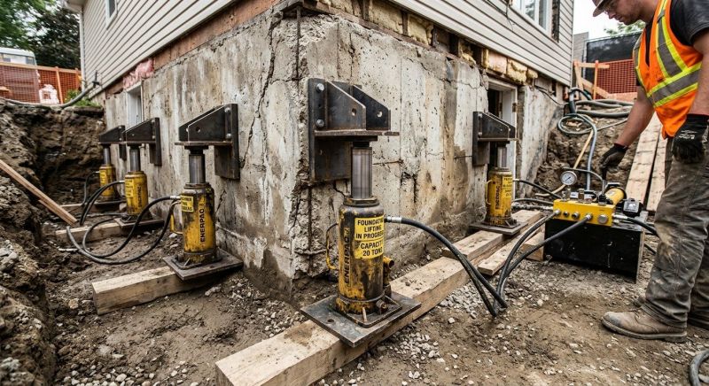 Foundation Jacking in Midlothian, VA