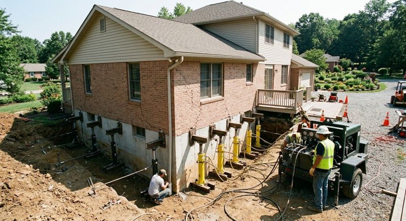 Foundation Jacking in Mineral, VA