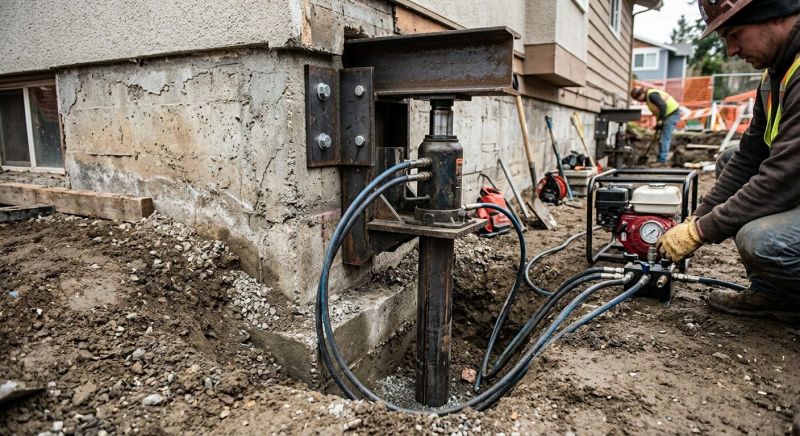 Foundation Lifting in Amelia Court House, VA