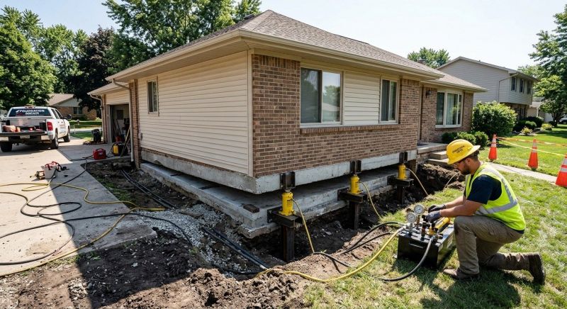 Foundation Lifting in Mechanicsville, VA