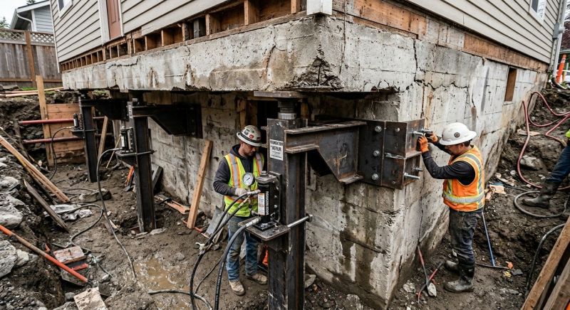 Foundation Lifting in Rockville, VA