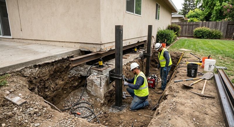 Foundation Pier Repair in Henrico County, VA