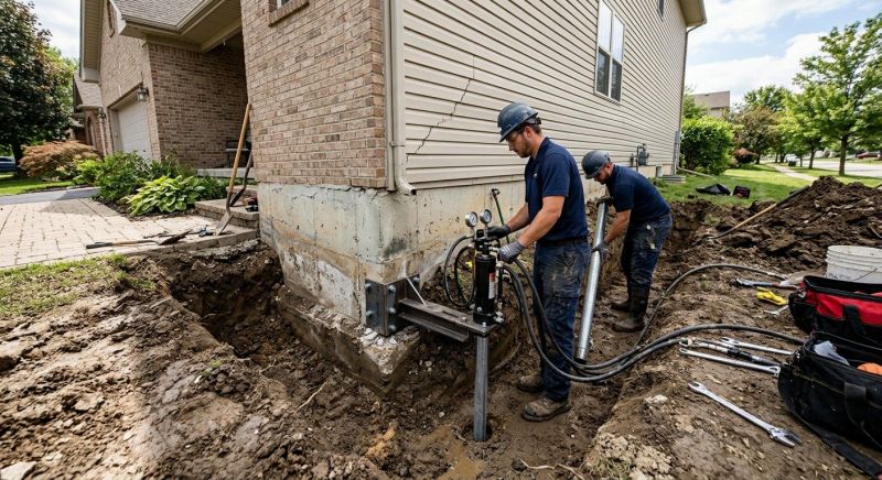 Foundation Settlement Repair in Henrico County, VA