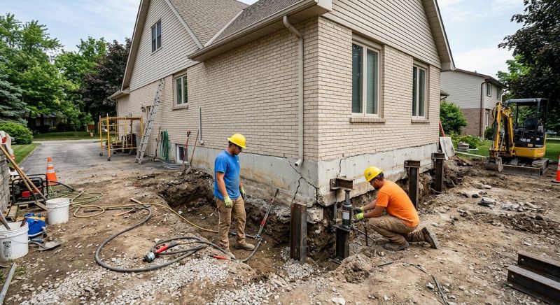 Helical Piers Installation in Henrico County, VA