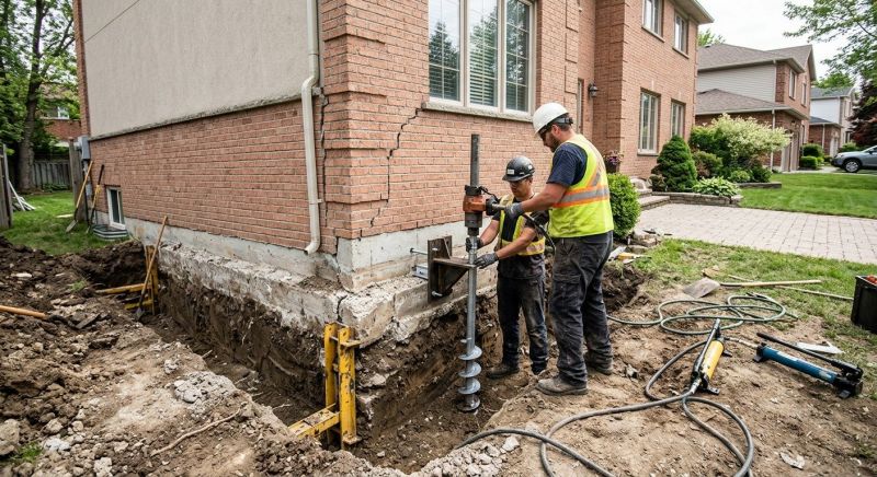 Sinking Foundation Repair in Amelia Court House, VA
