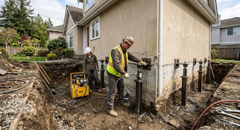 Sinking Foundation Repair in Glen Allen, VA