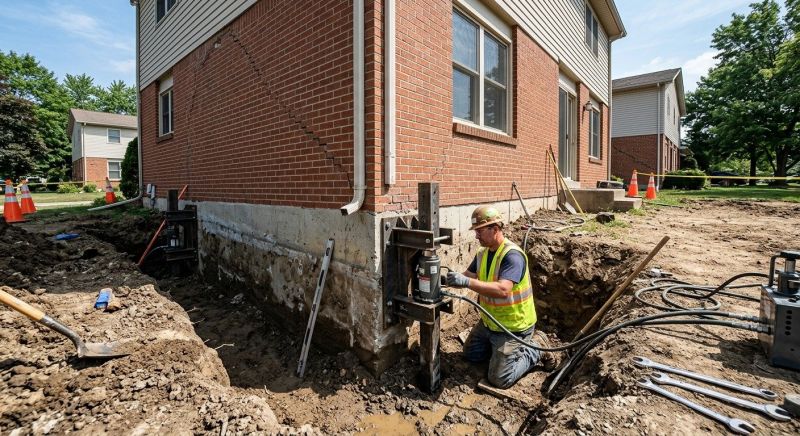 Sinking Foundation Repair in Glen Allen, VA