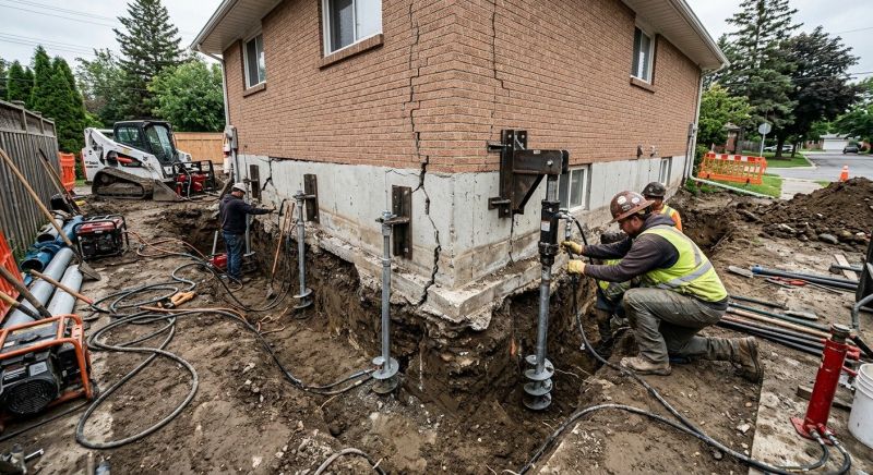 Sinking Foundation Repair in Powhatan, VA