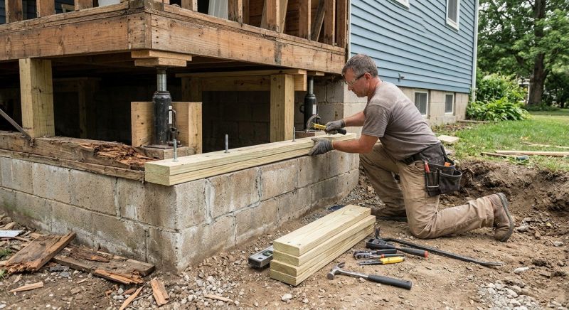 Slab Foundation Repair in Henrico County, VA