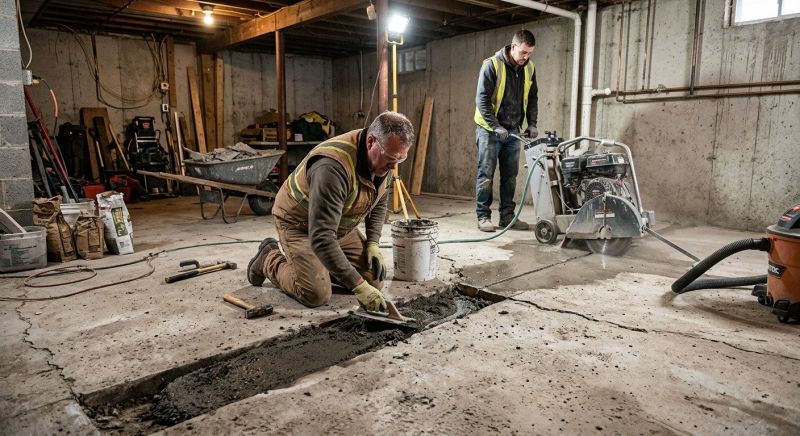 Slab Foundation Repair in Henrico County, VA